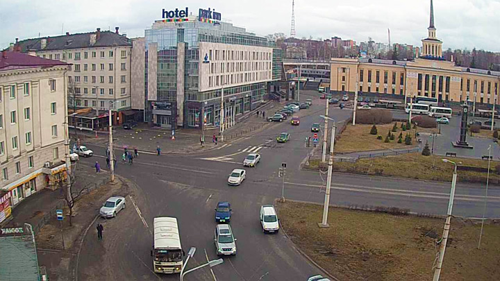 Онлайн веб-камера на перекрёстке Красноармейская - Ленина